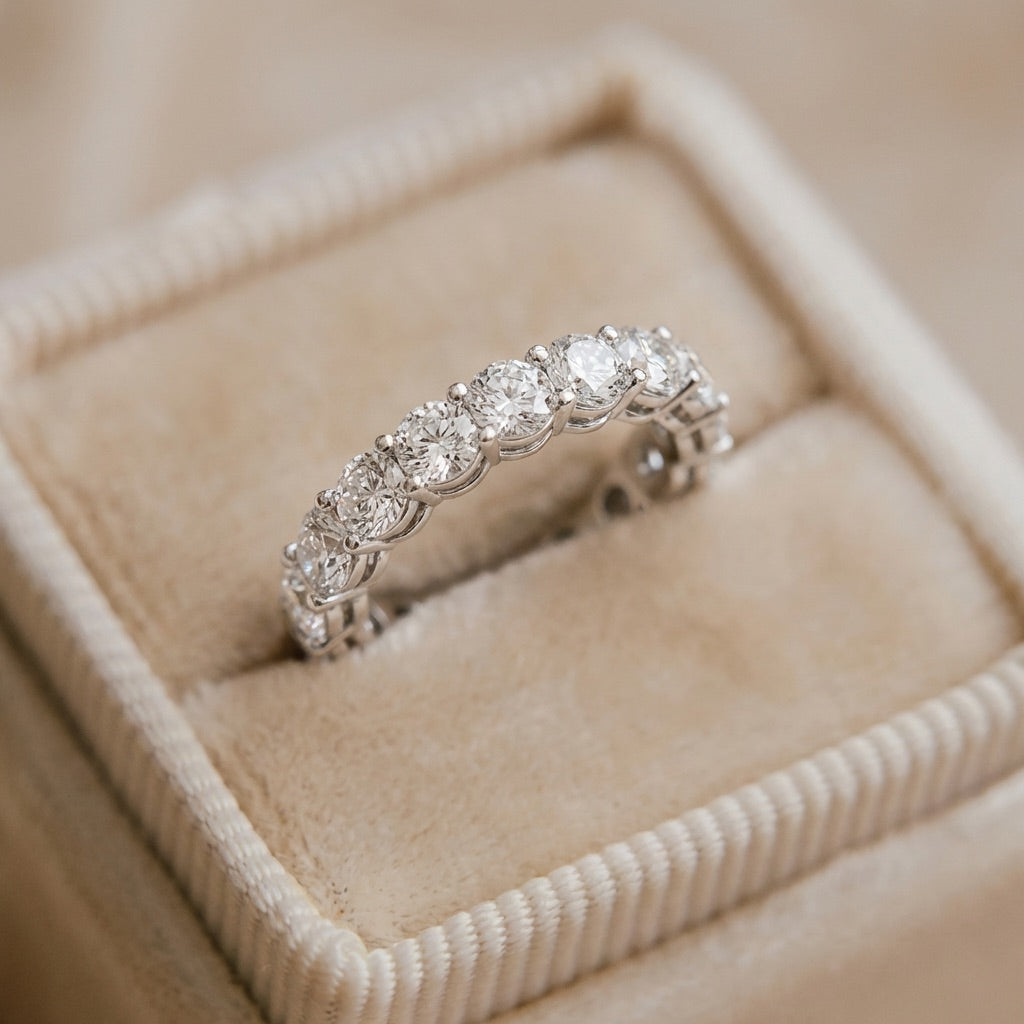 The Encircled Light | Round Cut Full Eternity Ring