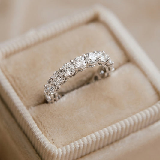 The Encircled Light | Round Cut Full Eternity Ring