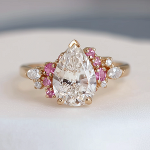 Aurora’s Kiss Pear Lab Diamond Engagement Ring, Engagement Ring