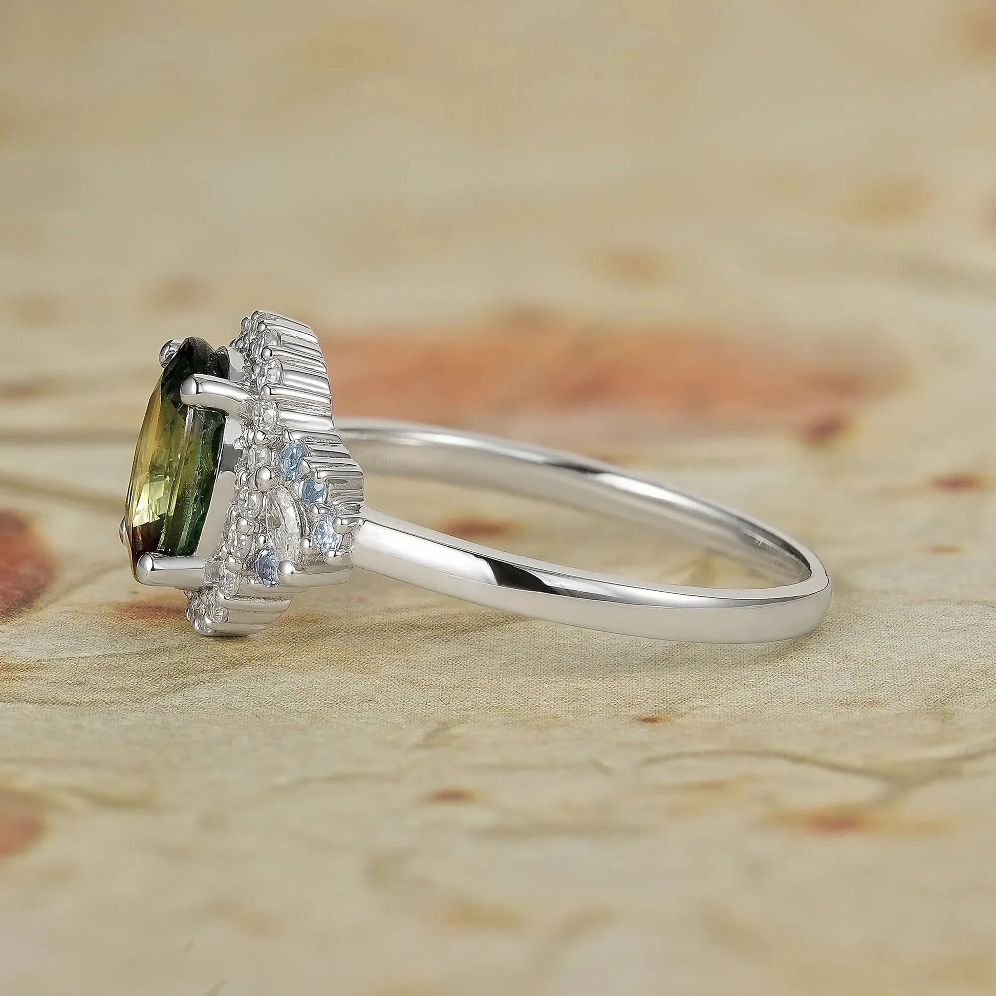 Thalassa Luxe Mystique Teal Sapphire Rings