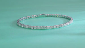 Classic Silver Tennis Bracelet