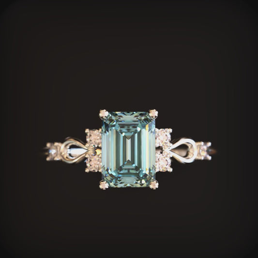 Helena 1CT Emerald-Cut Diamond Ring