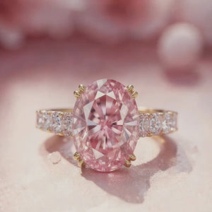 Elena‘s Radiance | 3CT Oval Pink Diamond Ring