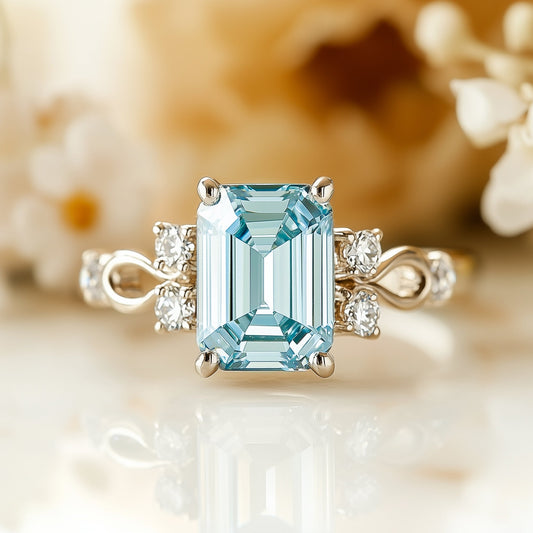 Helena 1CT Emerald-Cut Diamond Ring