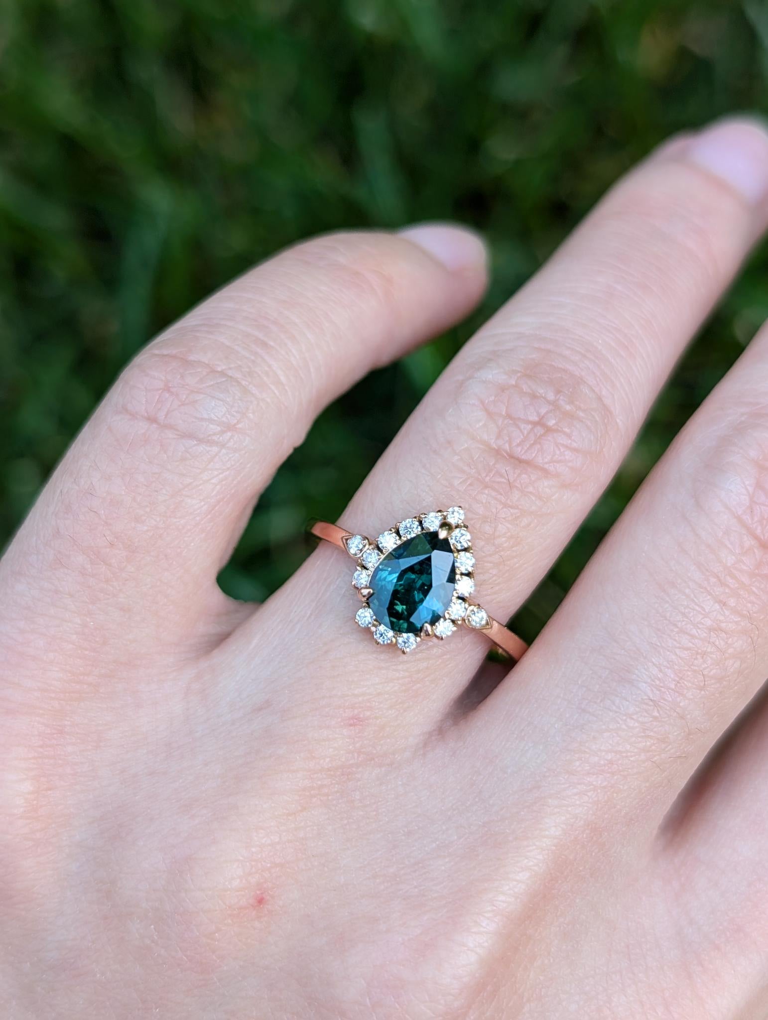 Classic Sapphire ring, 14k Sapphire Engagement ring