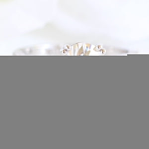 Grace Solitaire Oval Bridal Ring Set w/ Moissanite and Matching Diamond Band