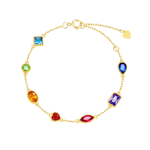 Kaleidoscope Rainbow Station Bracelet - Stellaradorn