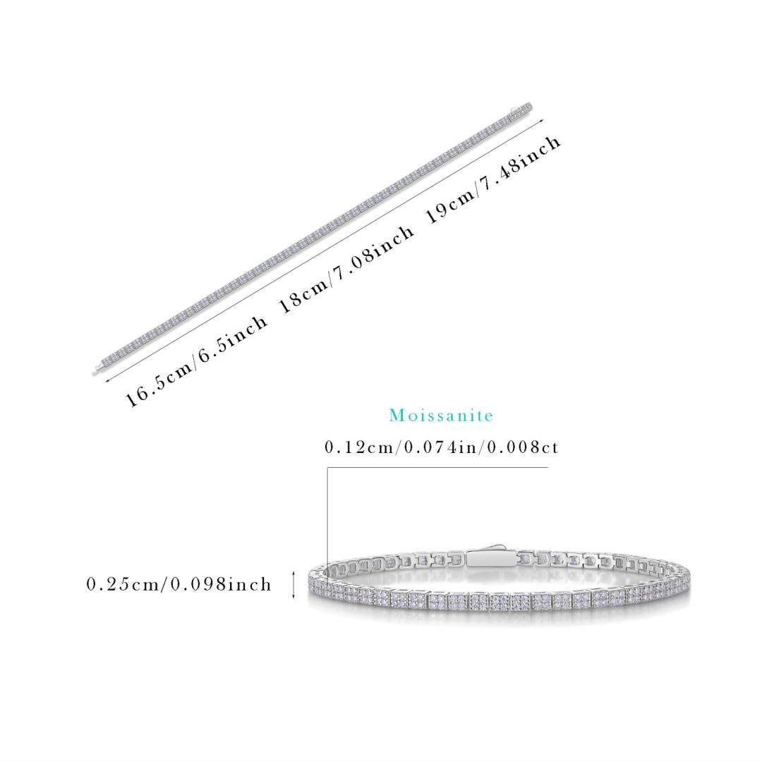 Classic Silver Tennis Bracelet - Stellaradorn