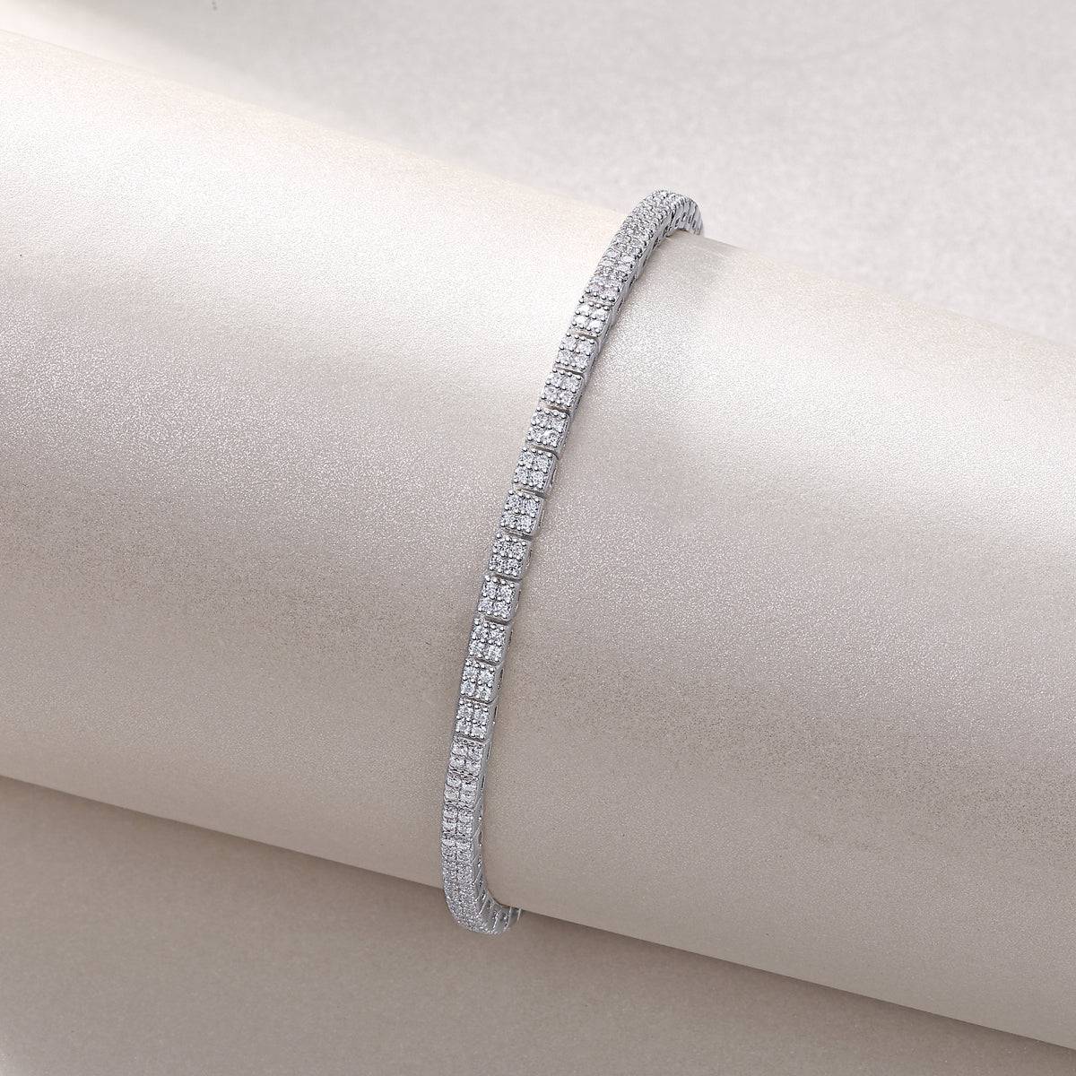 Classic Silver Tennis Bracelet - Stellaradorn