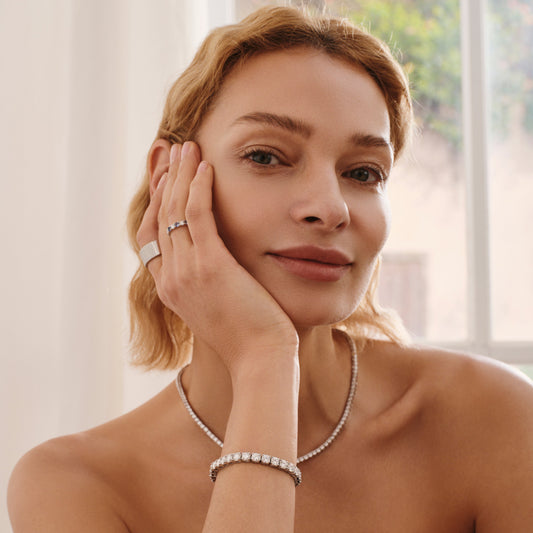 Classic Silver Tennis Bracelet - Stellaradorn