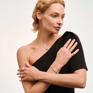 Full Ice-Out Elegant Zigzag Bracelet - Stellaradorn