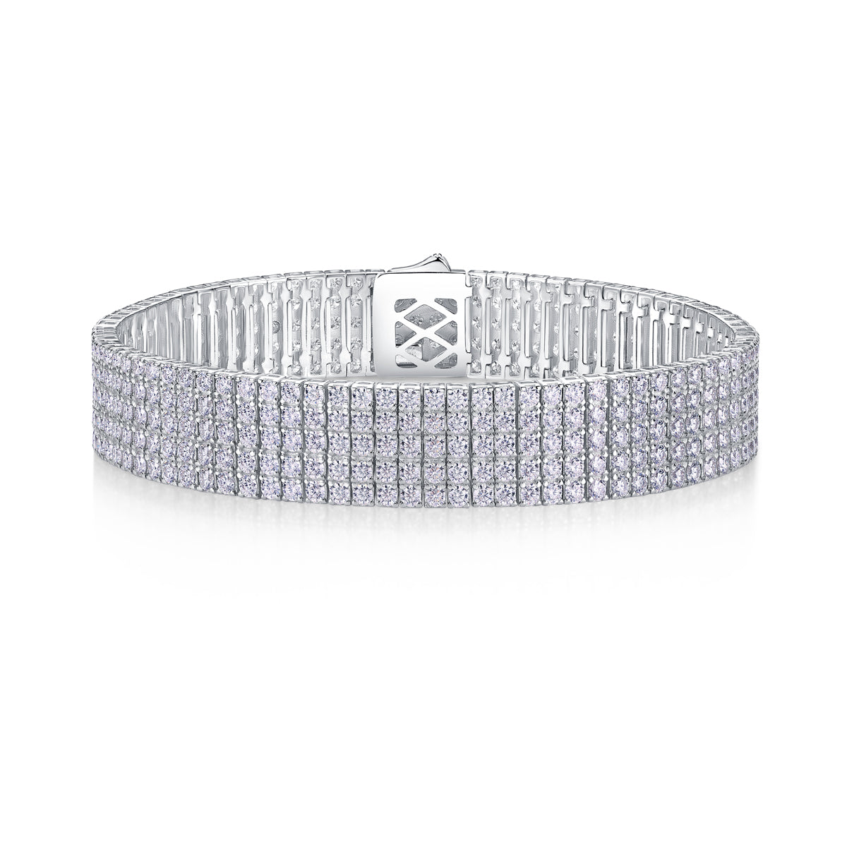 Luxury Wide Diamond Mesh Cuff - Stellaradorn
