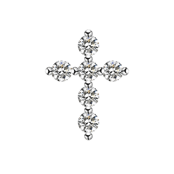 Eternal Grace Cross Stud Earrings - Stellaradorn