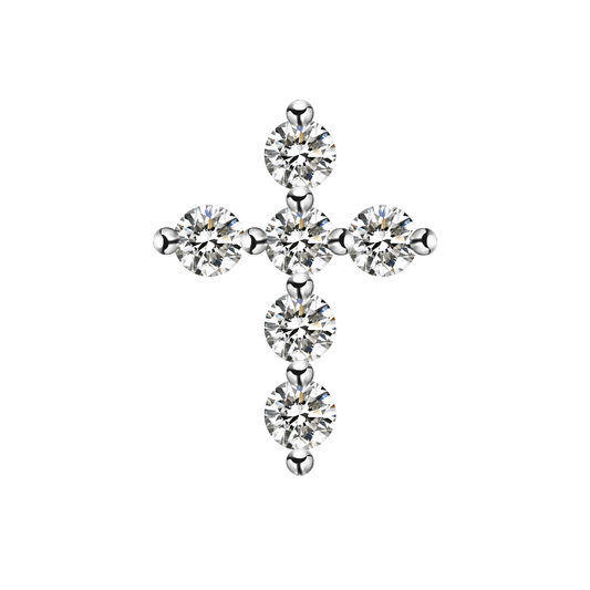 Eternal Grace Cross Stud Earrings - Stellaradorn