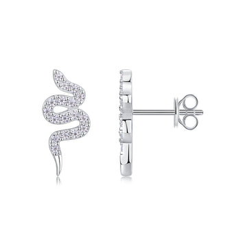 Serpentine Sparkle Stud Earrings - Stellaradorn