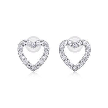 Sparkling Hearts Elegant Stud Earrings - Stellaradorn