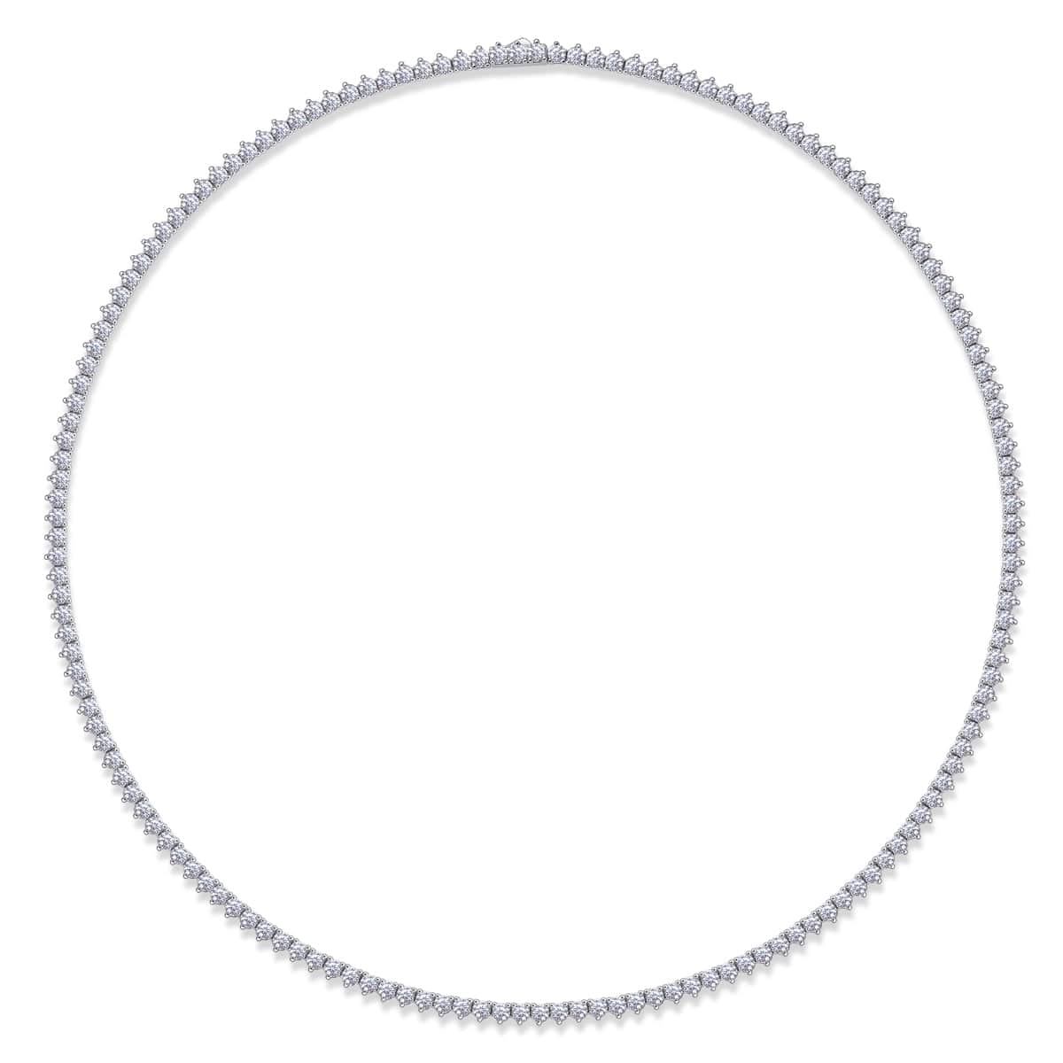 Brilliant Silver Tennis Necklace - Stellaradorn