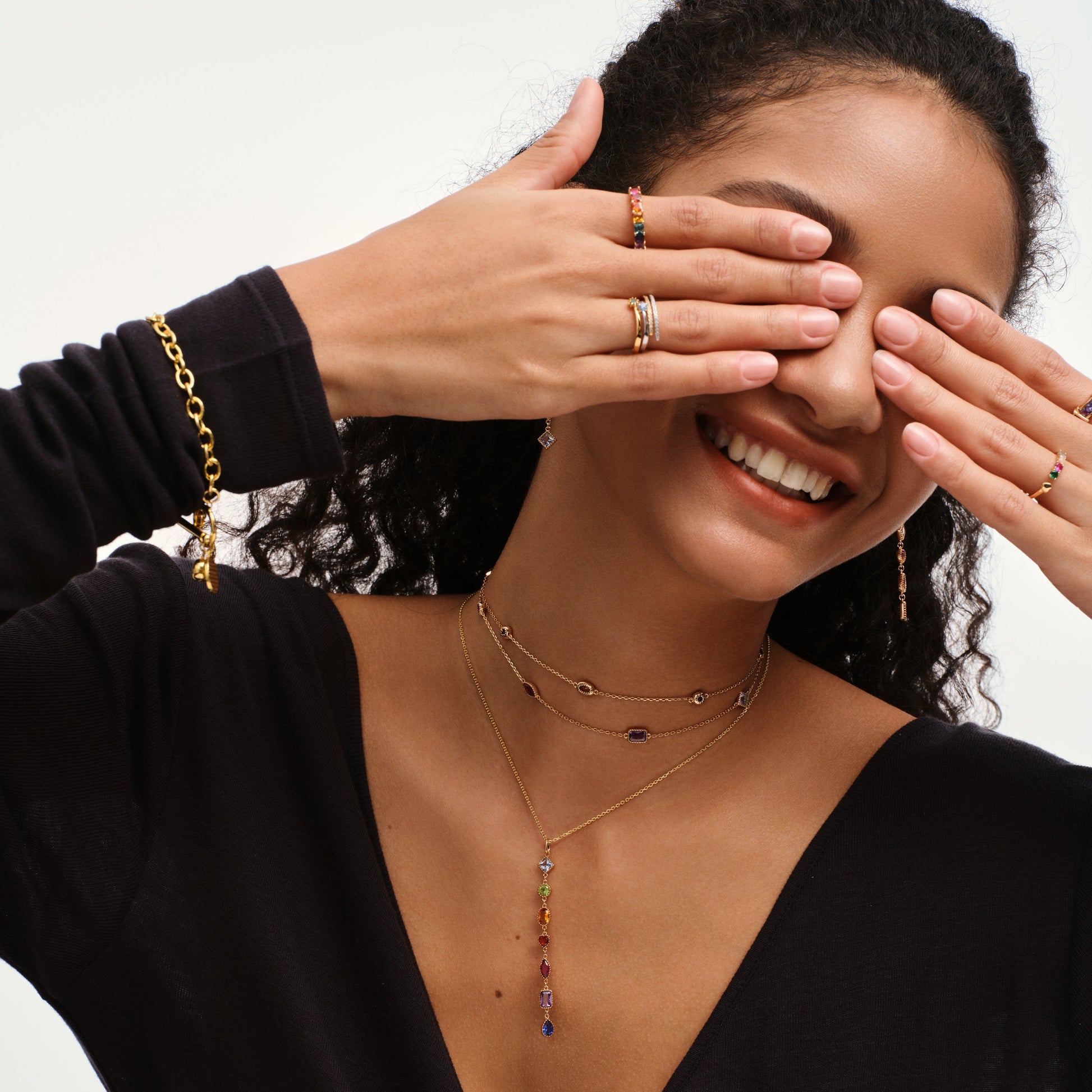 Kaleidoscope Rainbow Station Necklace - Stellaradorn