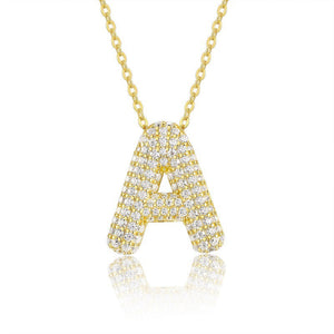 Letters Nametag Infinity Charm Necklace - Stellaradorn