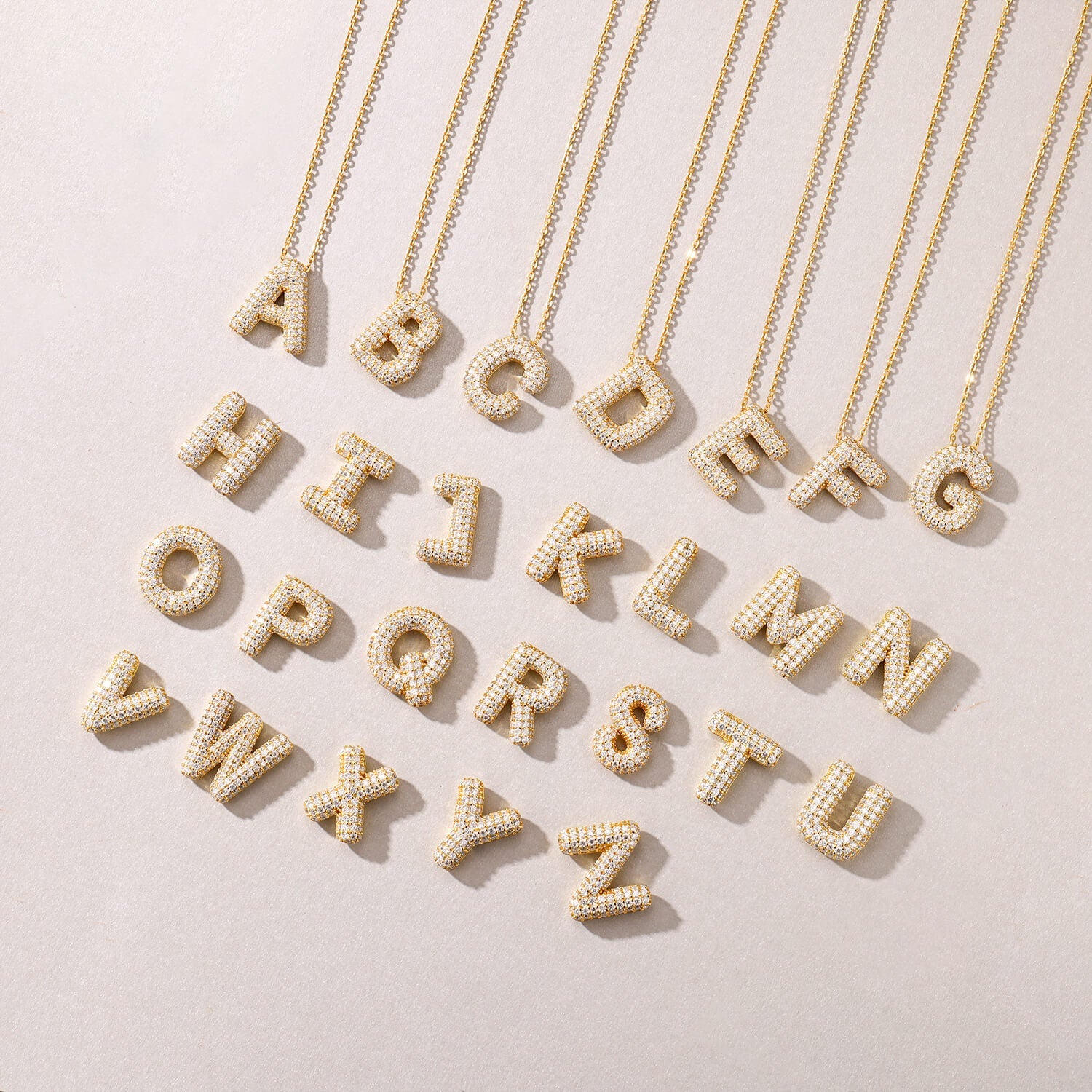 Letters Nametag Infinity Charm Necklace - Stellaradorn