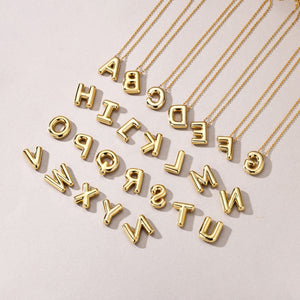 Letters Nametag Infinity Charm Necklace - Stellaradorn