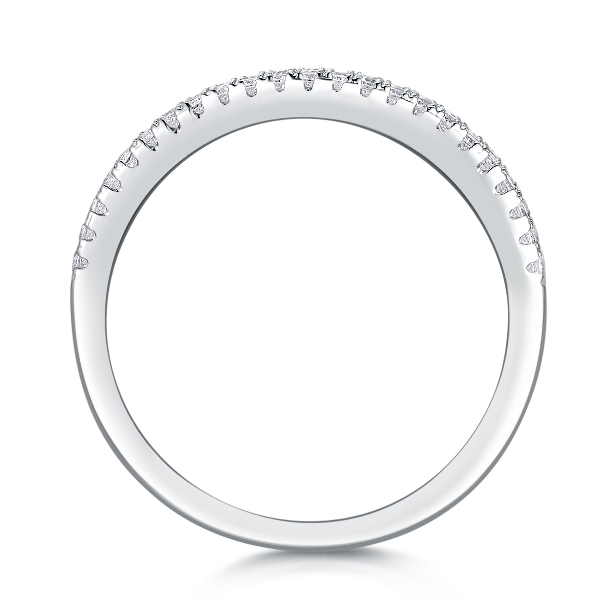 Brilliant Five-Row Round-Cut Eternity Ring - Stellaradorn