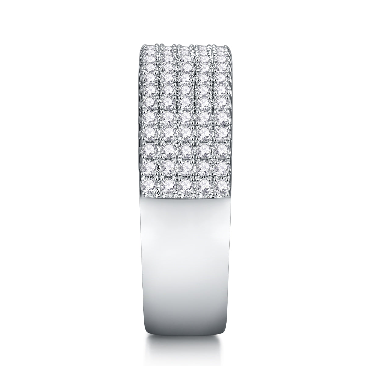 Brilliant Five-Row Round-Cut Eternity Ring - Stellaradorn