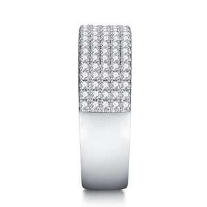 Brilliant Five-Row Round-Cut Eternity Ring - Stellaradorn