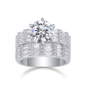 Crown-Inspired Moissanite Ring - Stellaradorn