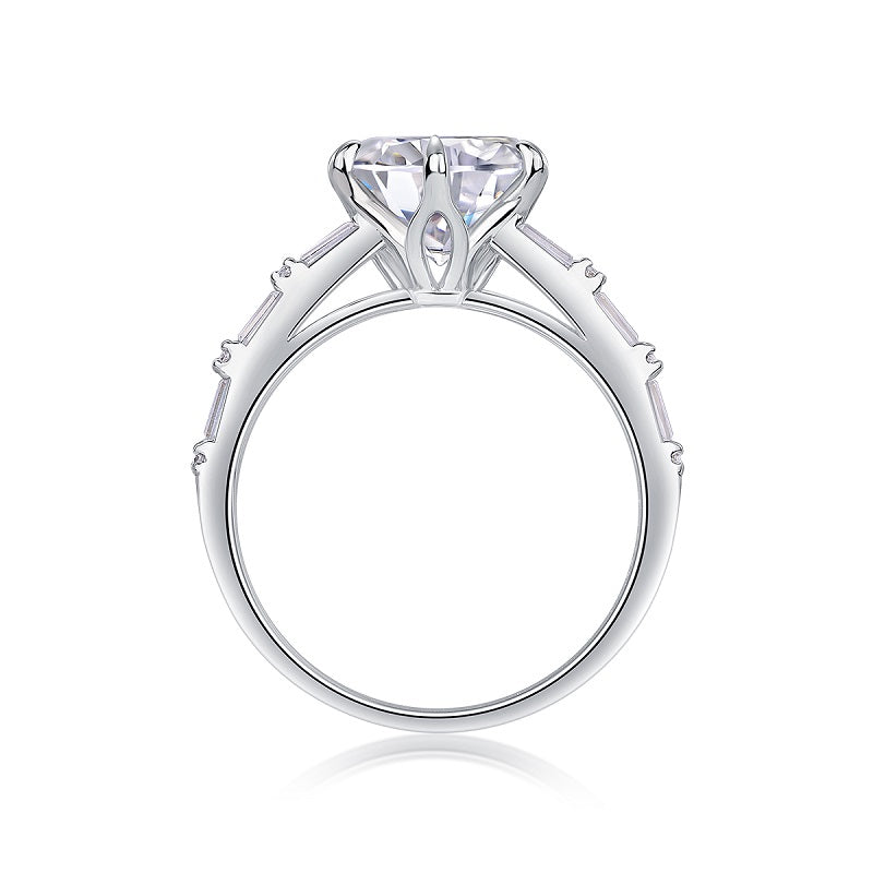Crown-Inspired Moissanite Ring - Stellaradorn