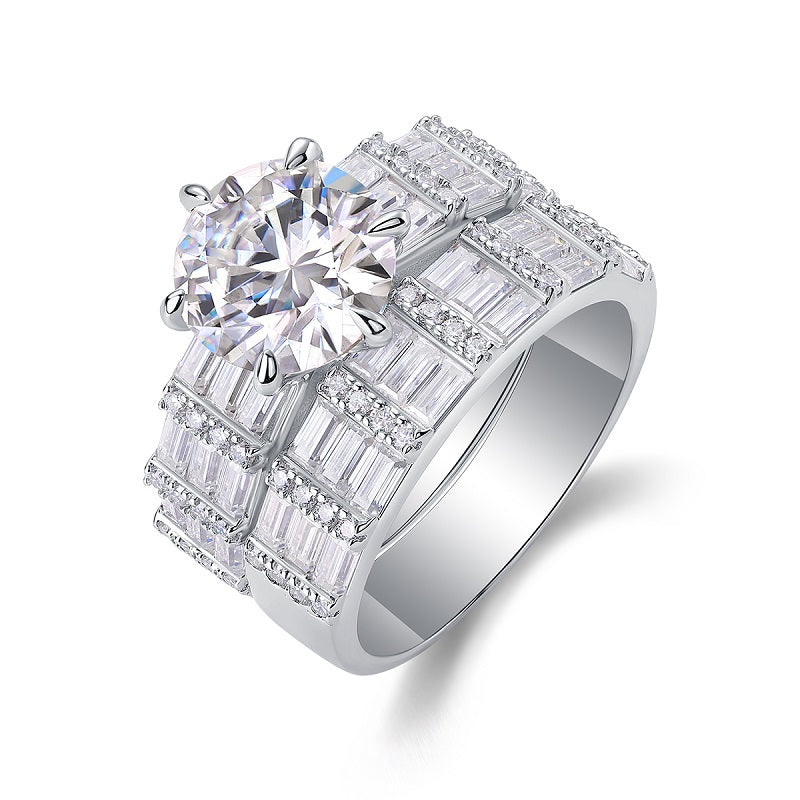 Crown-Inspired Moissanite Ring - Stellaradorn