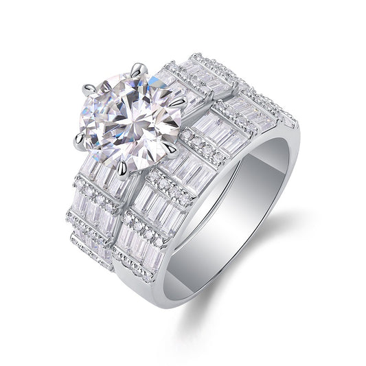 Crown-Inspired Moissanite Ring - Stellaradorn