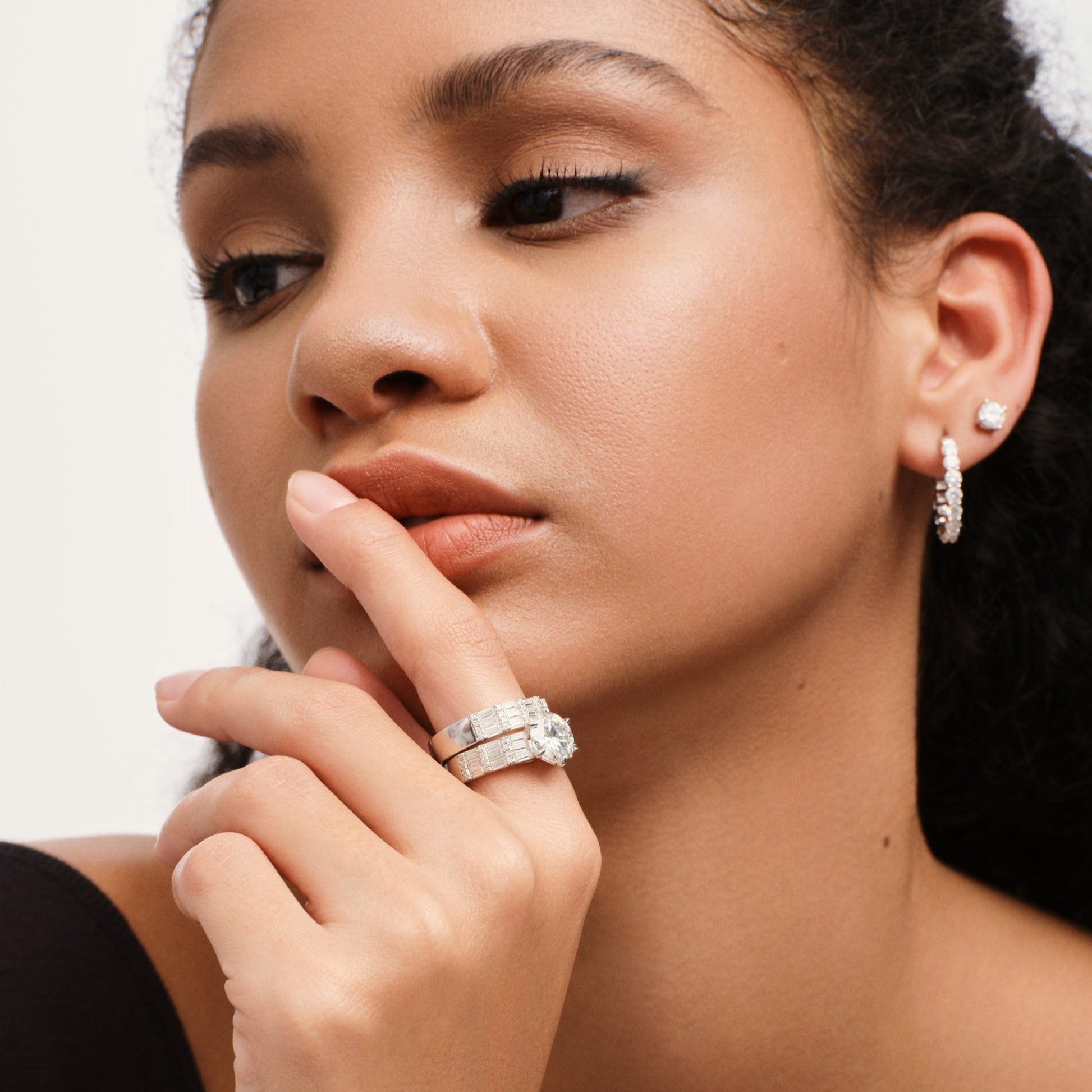 Crown-Inspired Moissanite Ring - Stellaradorn