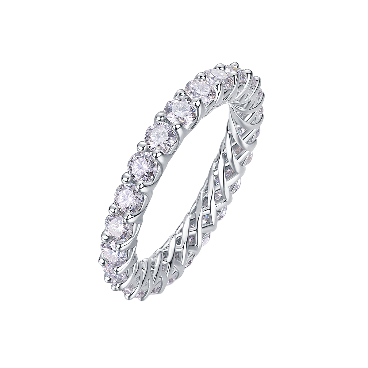Dainty Pave Spackle Stacking Ring - Stellaradorn
