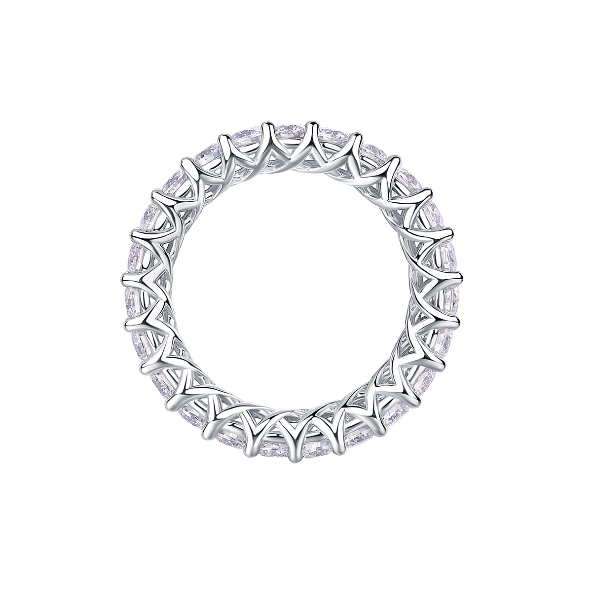 Dainty Pave Spackle Stacking Ring - Stellaradorn