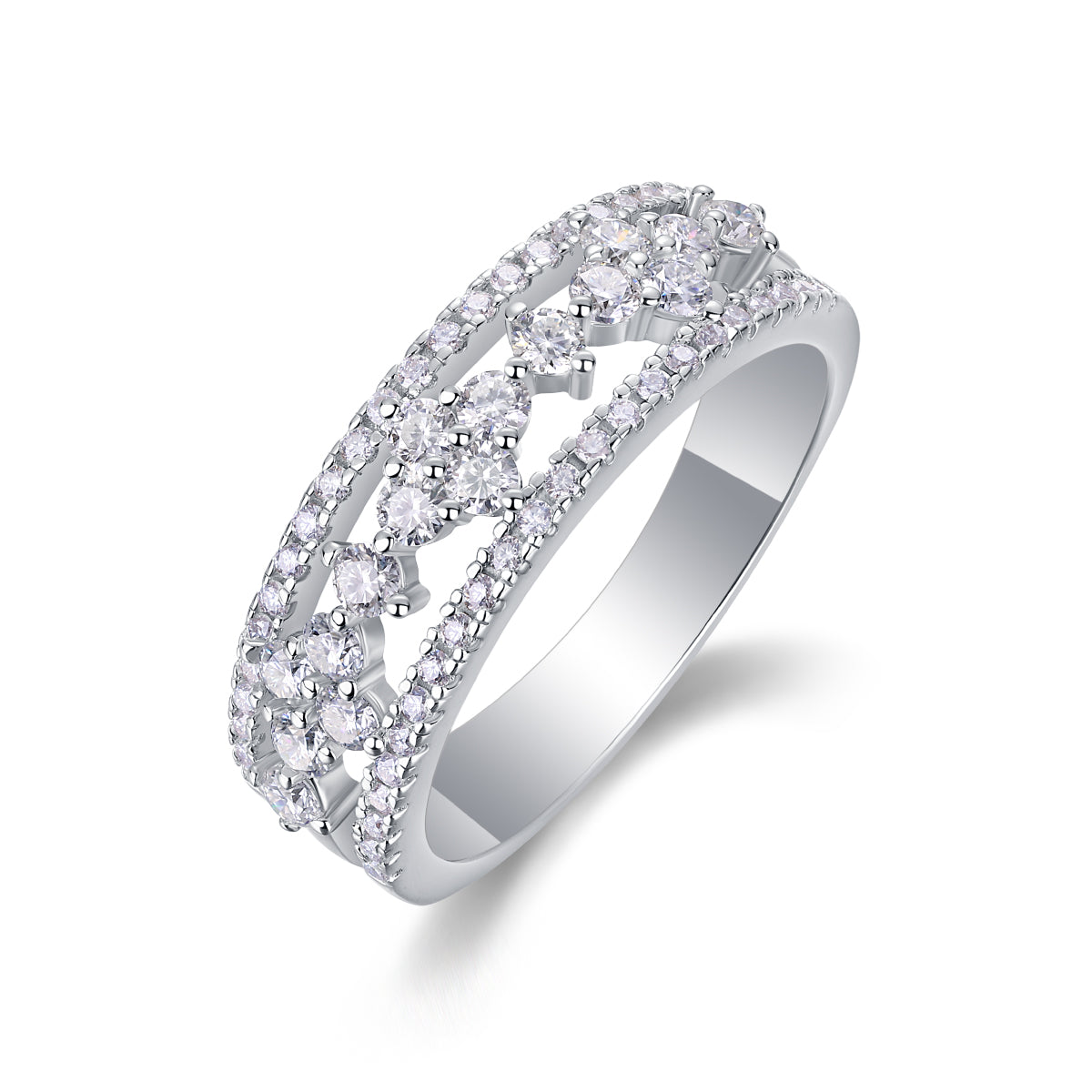 Elegance of Blossoms Diamond Wedding Ring - Stellaradorn
