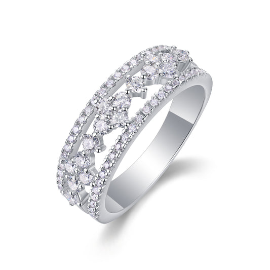 Elegance of Blossoms Diamond Wedding Ring - Stellaradorn