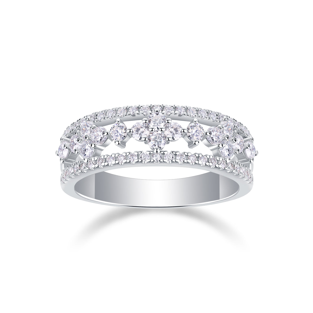 Elegance of Blossoms Diamond Wedding Ring - Stellaradorn