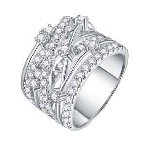 Intricate Floral Statement Stacking Ring - Stellaradorn