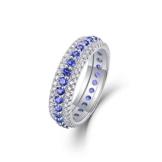 Luxury Sapphire Eternity Ring - Stellaradorn