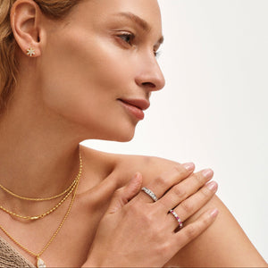 Minimalist Silver Eternity Band Ring - Stellaradorn