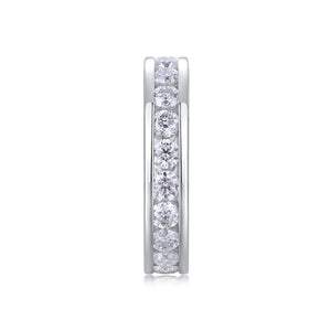 Minimalist Silver Eternity Band Ring - Stellaradorn