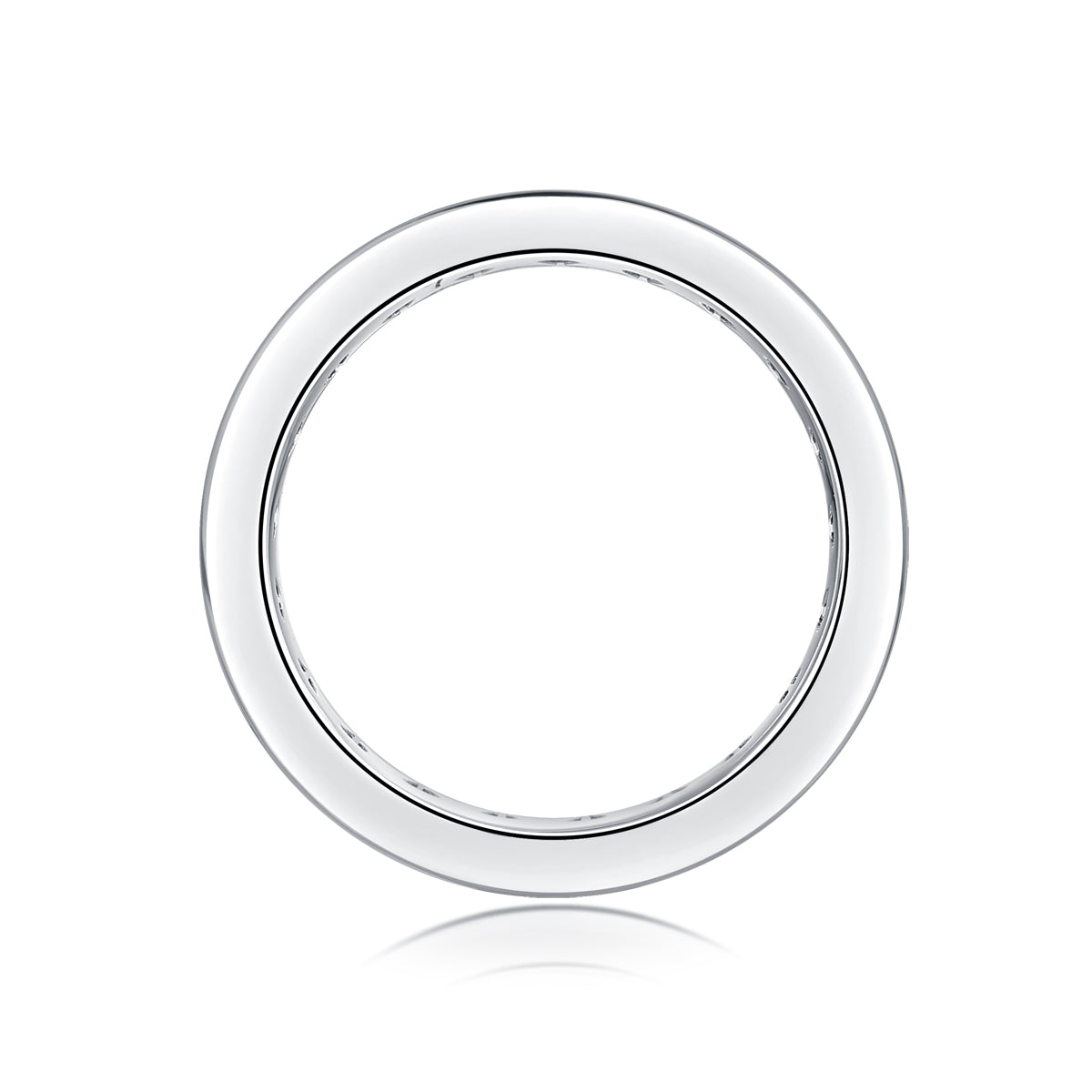 Minimalist Silver Eternity Band Ring - Stellaradorn