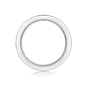 Minimalist Silver Eternity Band Ring - Stellaradorn
