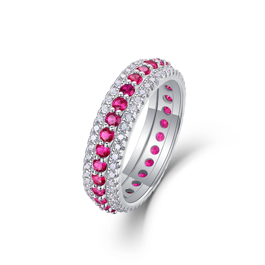 Passionate Ruby Eternity Ring - Stellaradorn