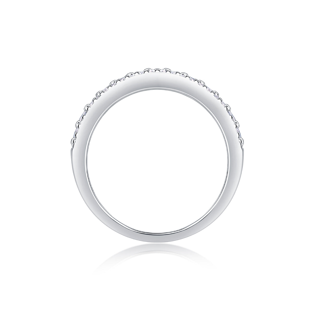 Radiant Four-Row Half Eternity Ring - Stellaradorn