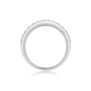 Radiant Four-Row Half Eternity Ring - Stellaradorn