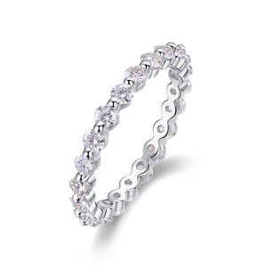 Sparkle Round-cut Eternity Stacking Ring - Stellaradorn