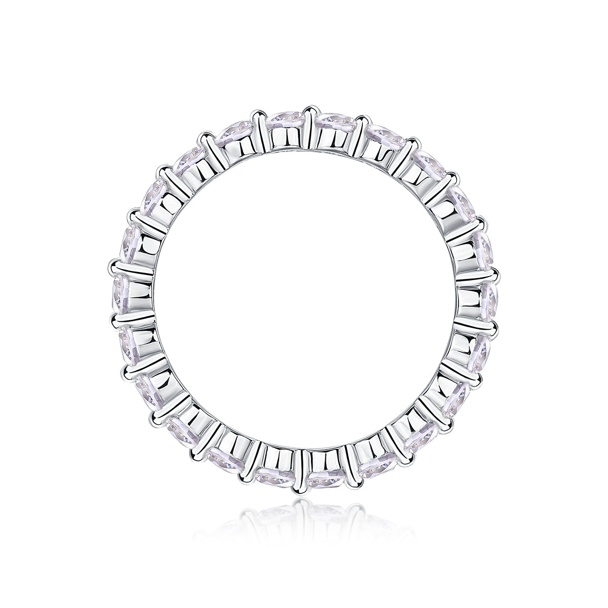 Sparkle Round-cut Eternity Stacking Ring - Stellaradorn