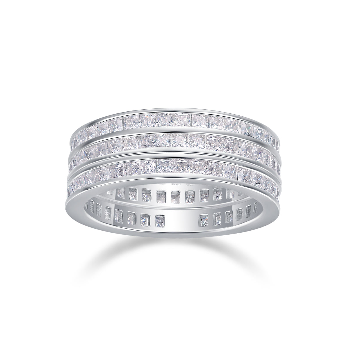 Triple-Band Pavé Stacking Ring - Stellaradorn